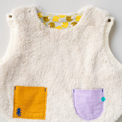 リバーシブルファーベルト　【はりねずみ】　BEIGE