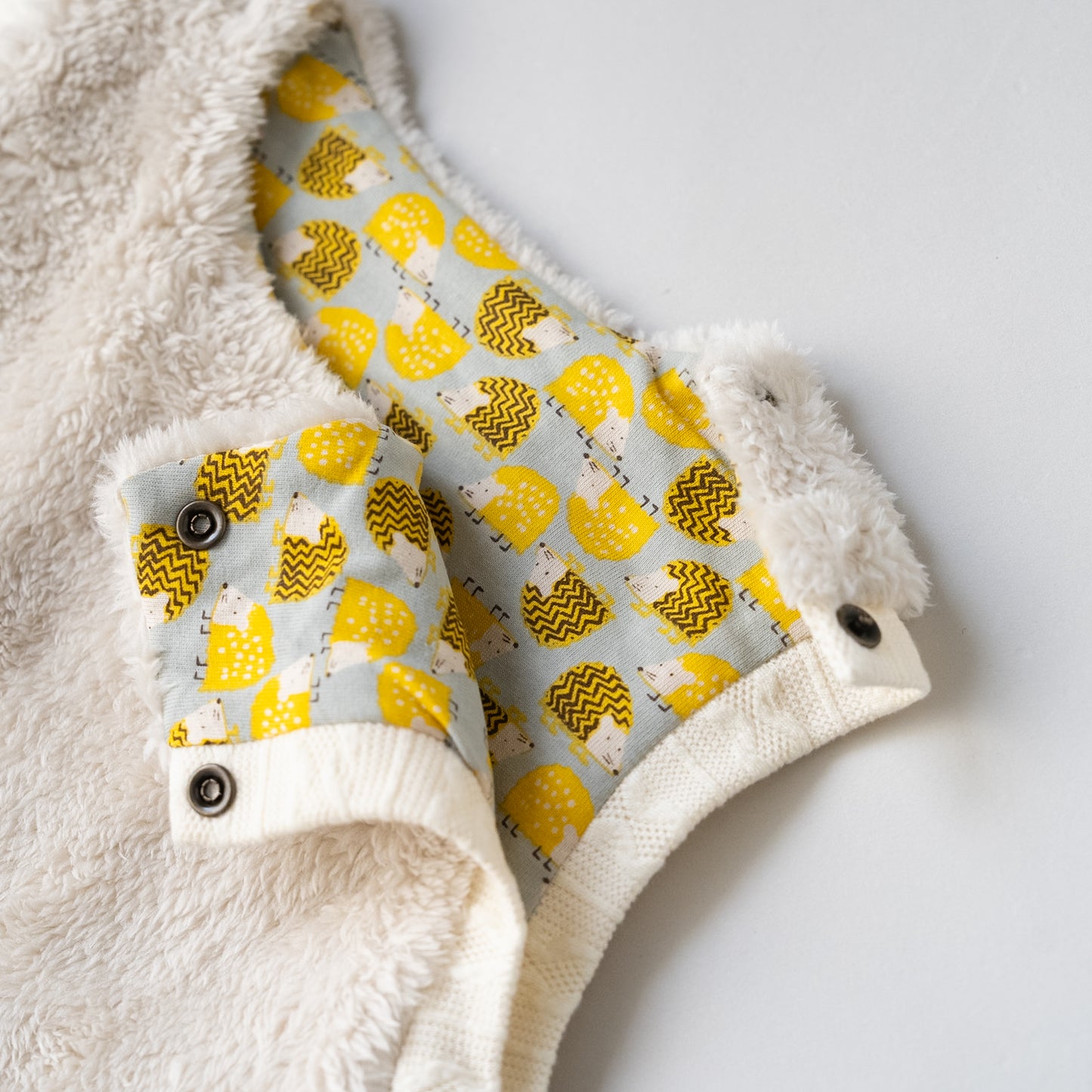 リバーシブルファーベルト　【はりねずみ】　BEIGE