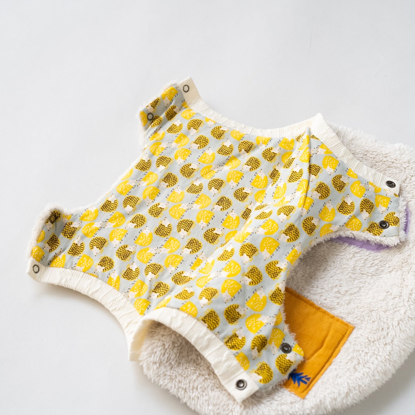 リバーシブルファーベルト　【はりねずみ】　BEIGE