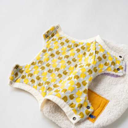 リバーシブルファーベルト　【はりねずみ】　BEIGE