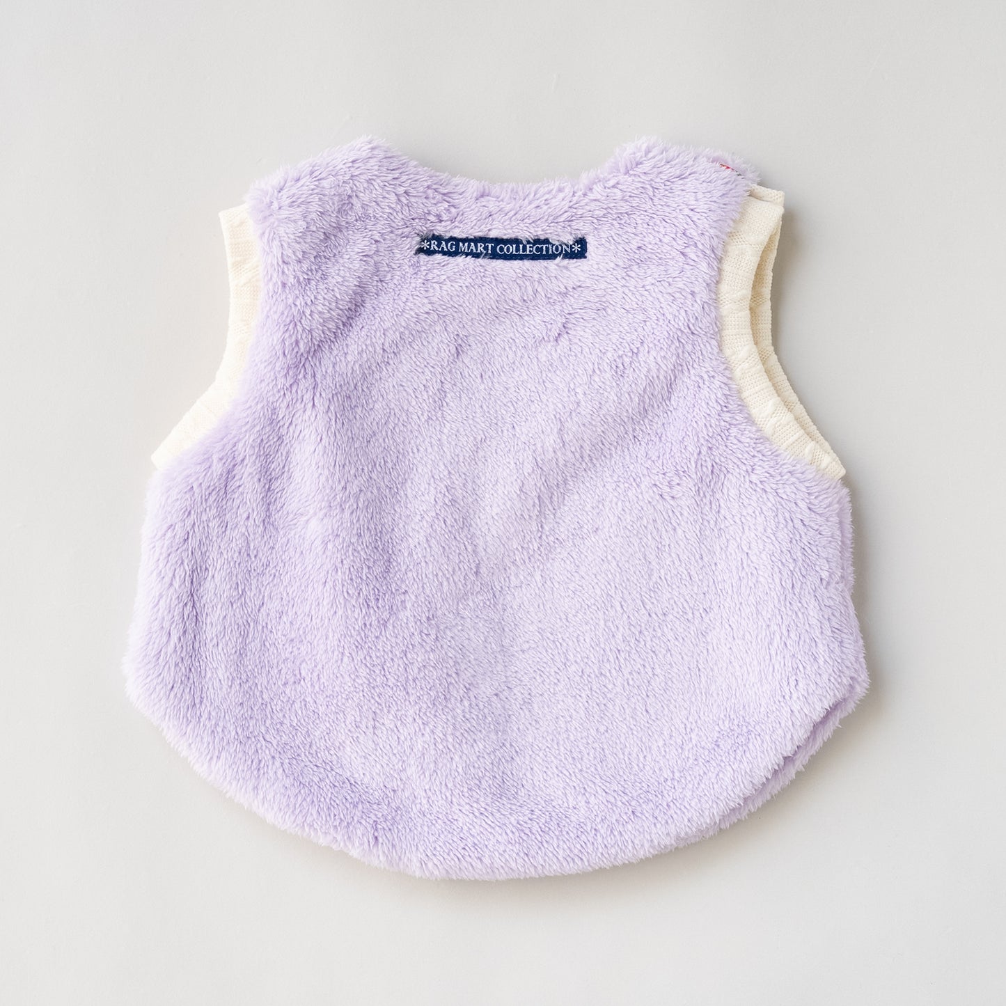 リバーシブルファーベルト　【花柄】　PURPLE