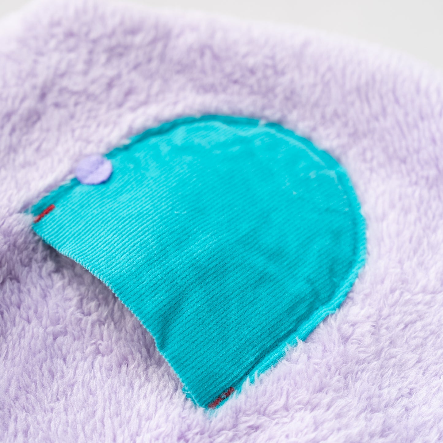 リバーシブルファーベルト　【花柄】　PURPLE