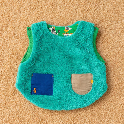 リバーシブルファーベルト　【いぬ】　GREEN