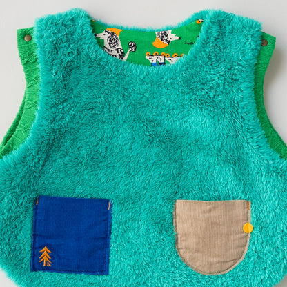 リバーシブルファーベルト　【いぬ】　GREEN