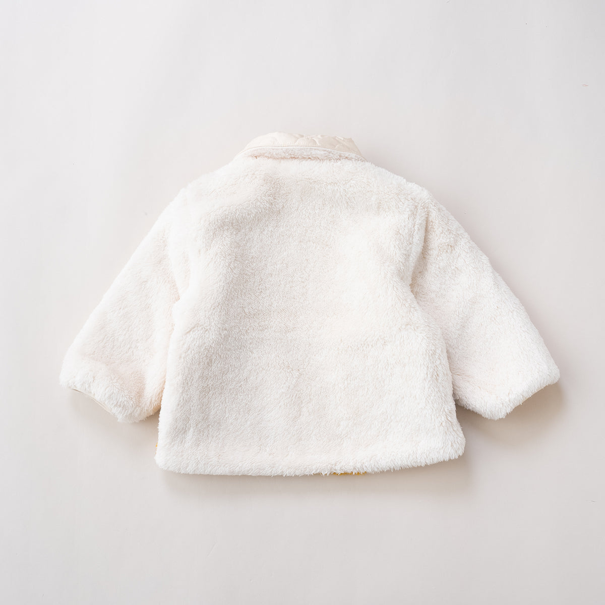 リバーシブルキルティングボアジャンパー　IVORY