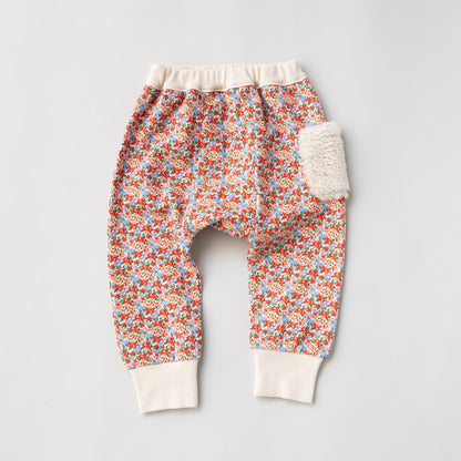 ベビーパンツ　【花柄】　RED