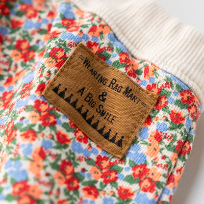 ベビーパンツ　【花柄】　RED