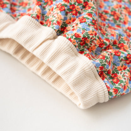 ベビーパンツ　【花柄】　RED