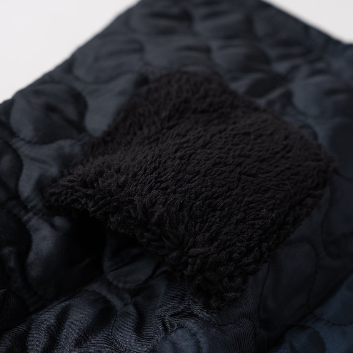 ナイロンキルトワンピース　BLACK