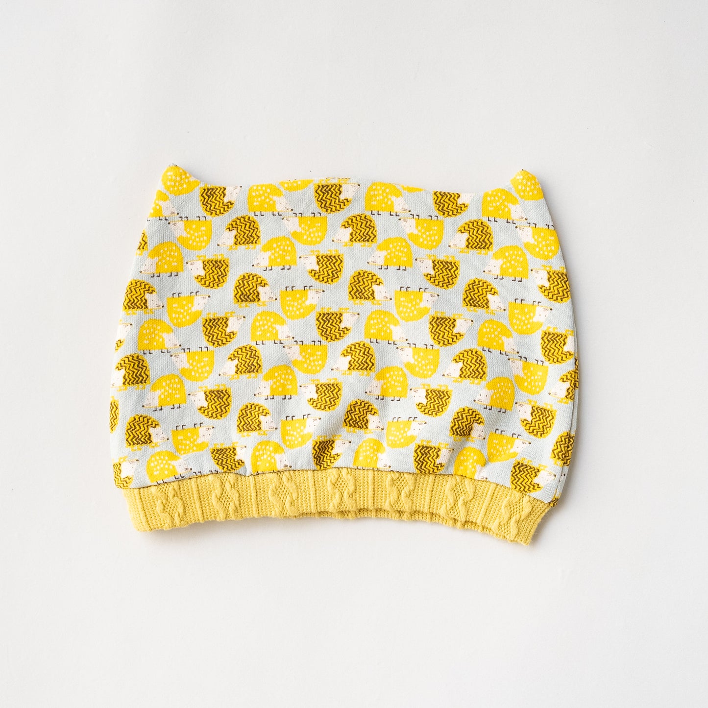 総柄カバーオール(帽子付)【はりねずみ】　YELLOW