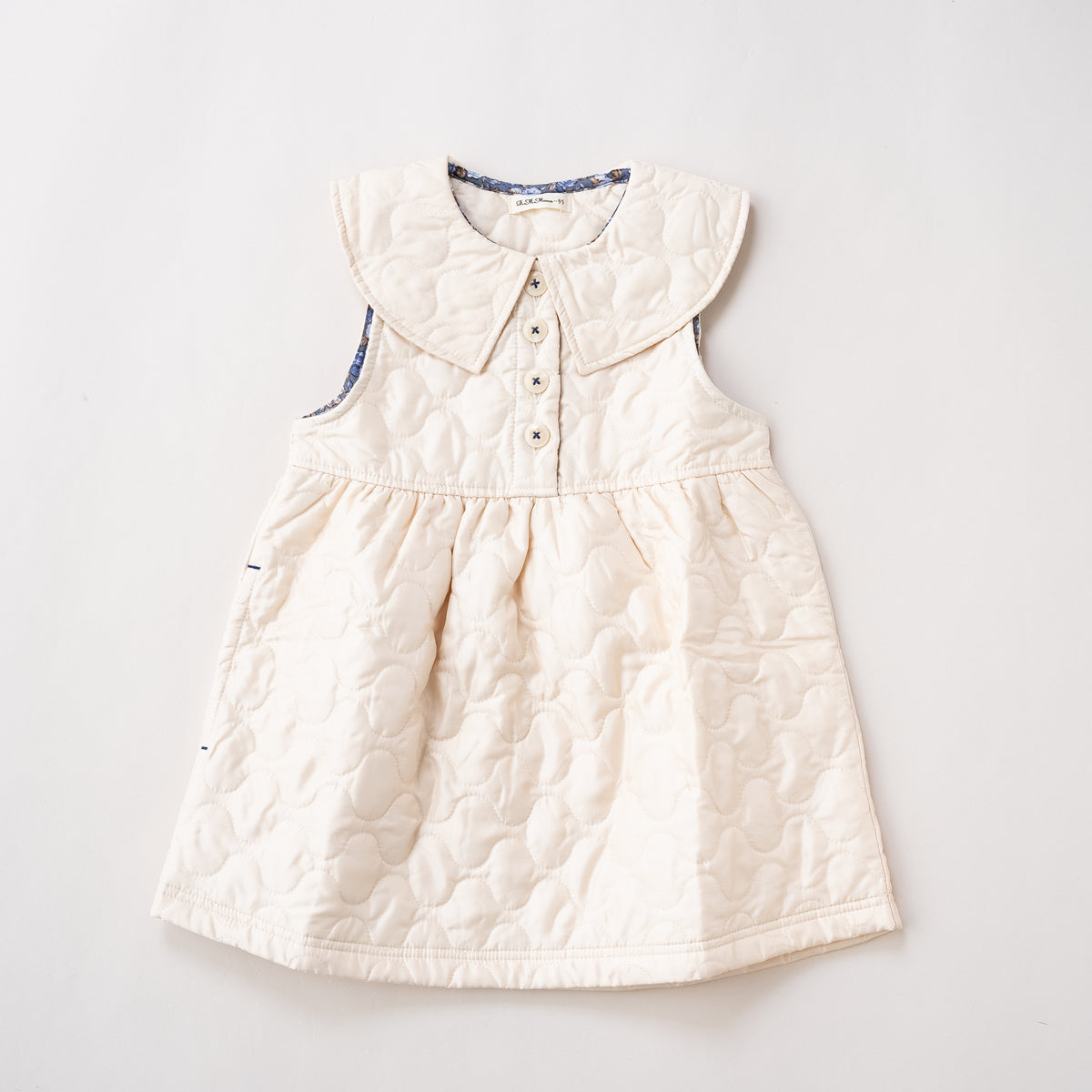 ナイロンキルトワンピース　IVORY