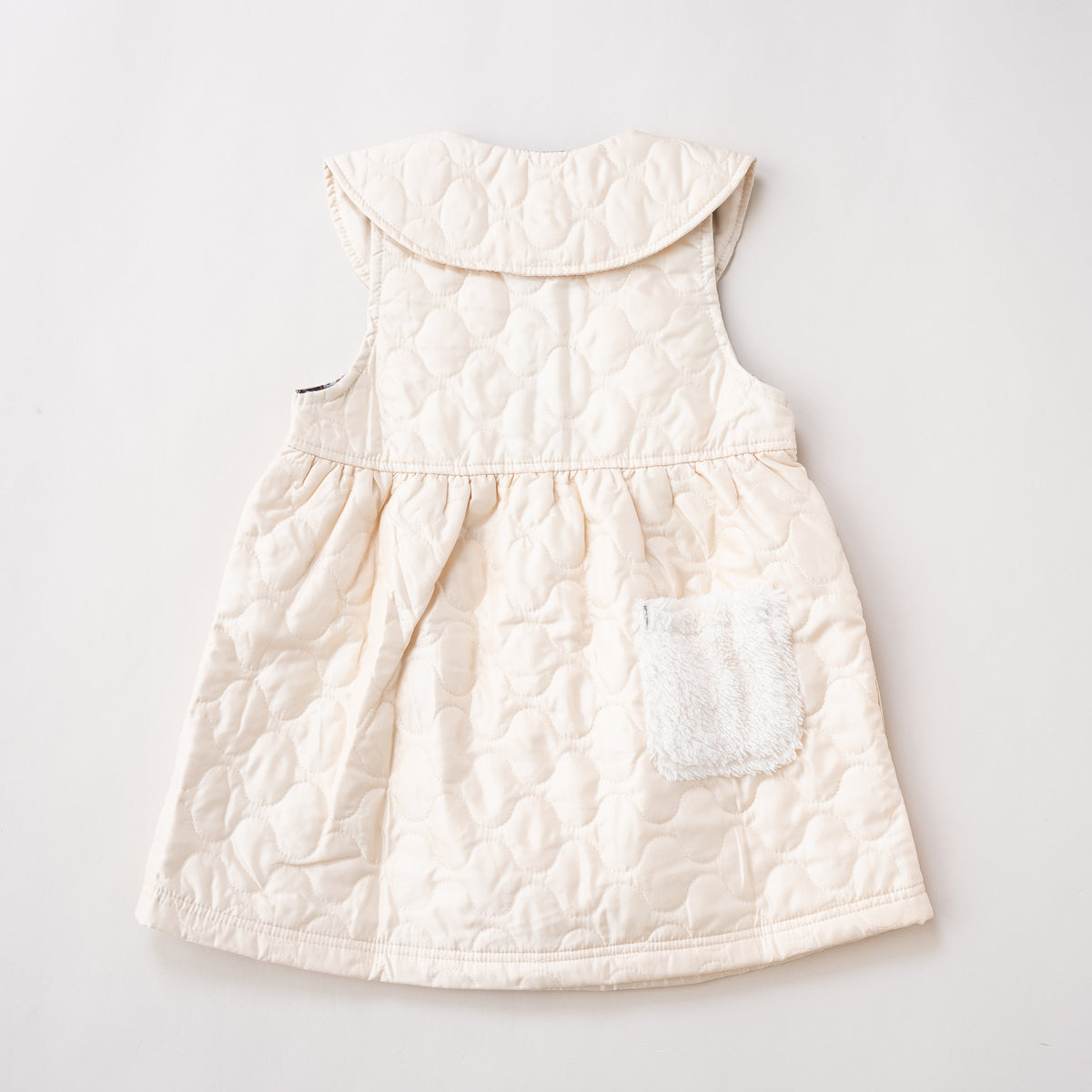 ナイロンキルトワンピース　IVORY