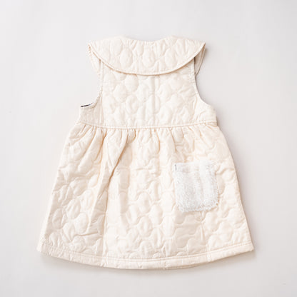 ナイロンキルトワンピース　IVORY