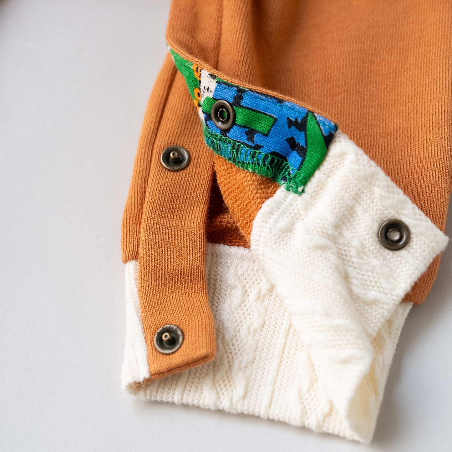 総柄カバーオール(帽子付)【いぬ】　GREEN