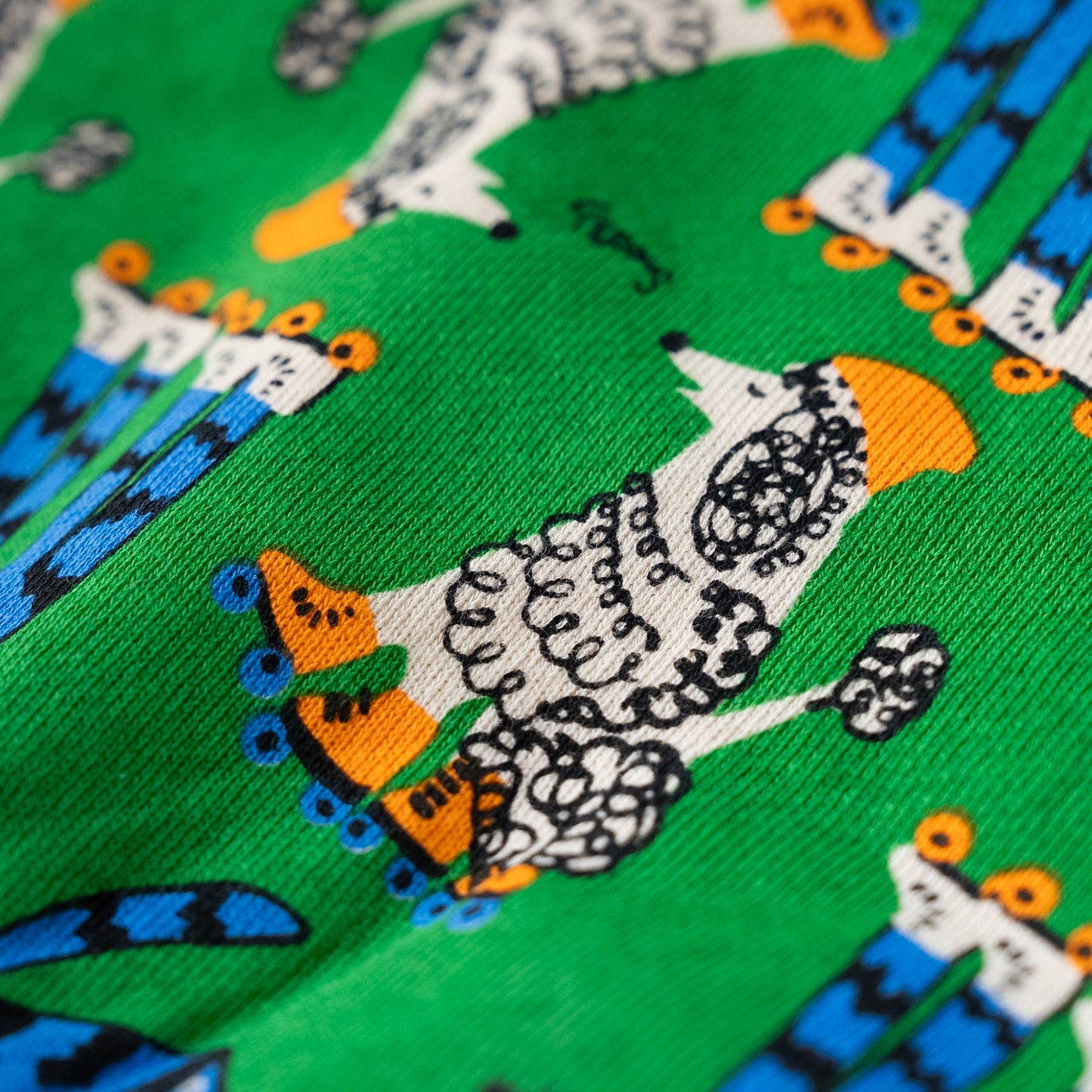 総柄カバーオール(帽子付)【いぬ】　GREEN