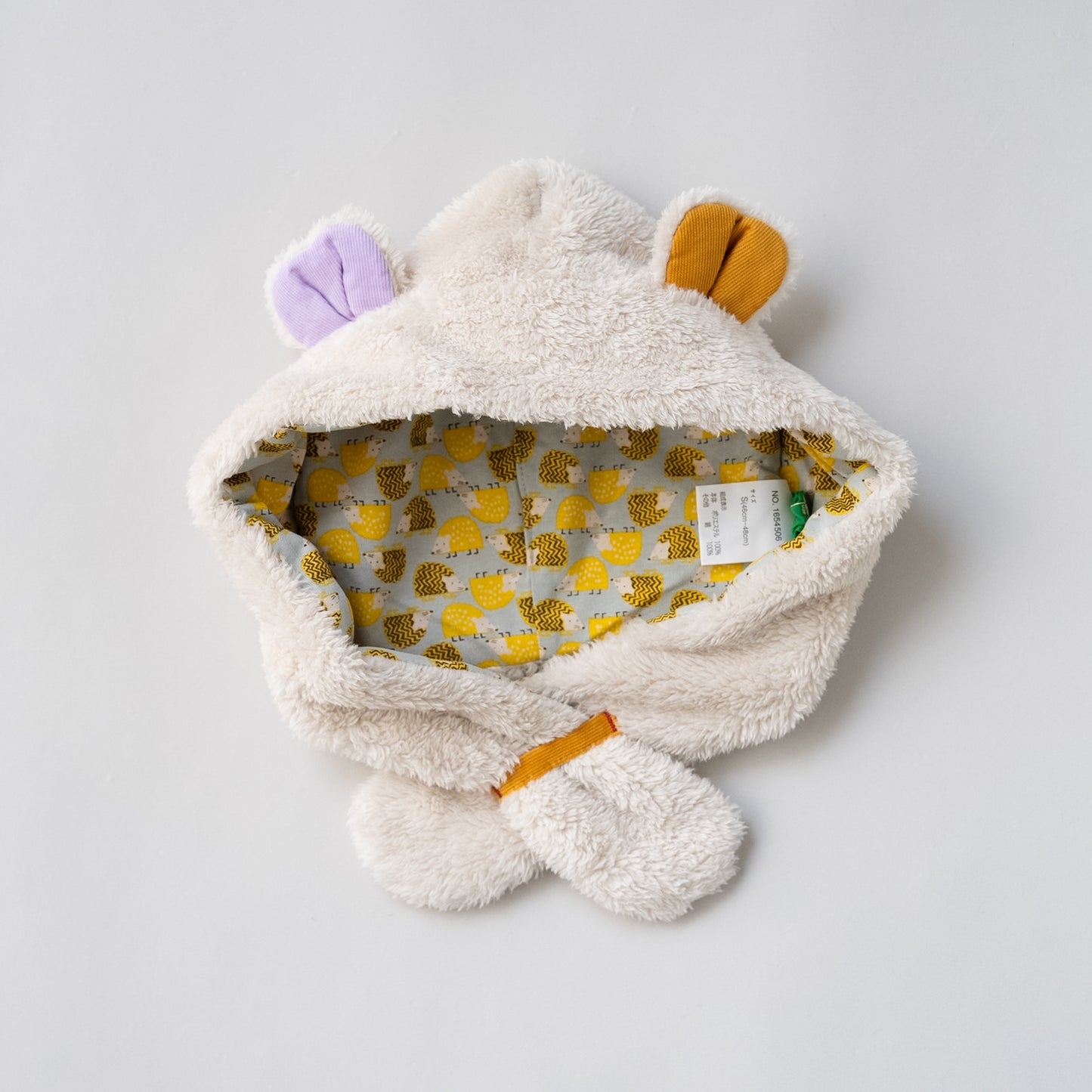 耳付きファー帽子　BEIGE