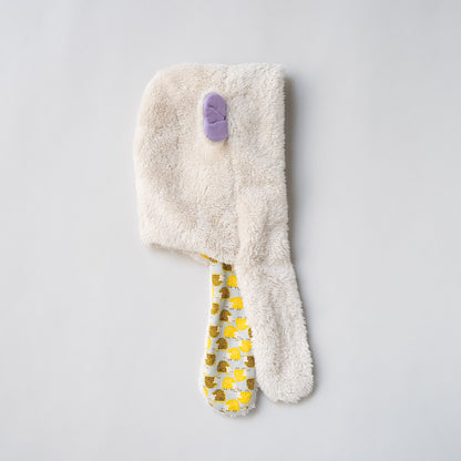 耳付きファー帽子　BEIGE