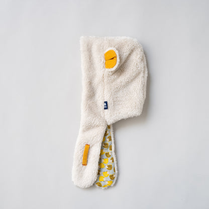 耳付きファー帽子　BEIGE