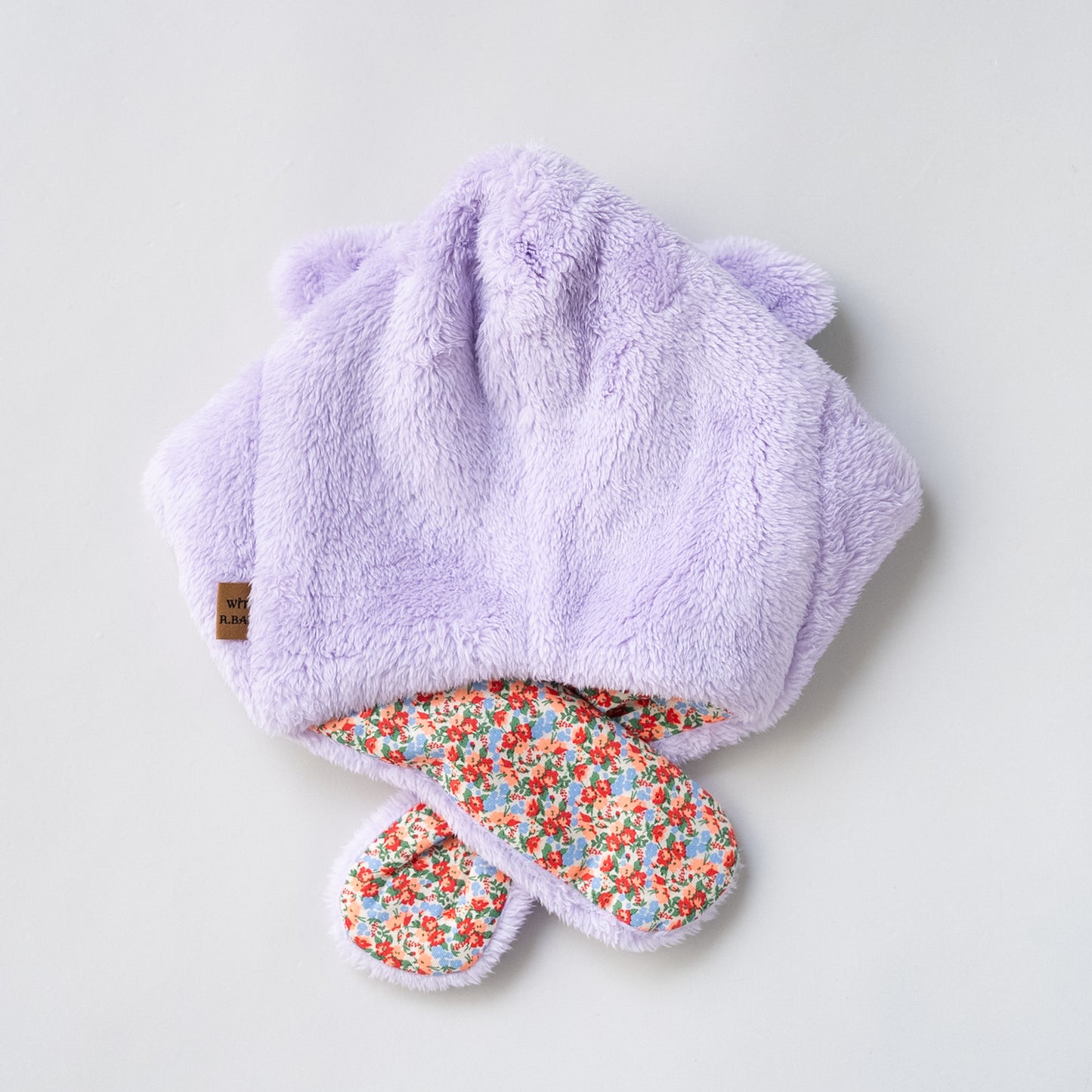 耳付きファー帽子　PURPLE