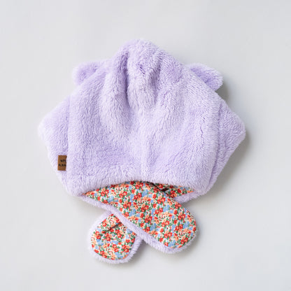 耳付きファー帽子　PURPLE