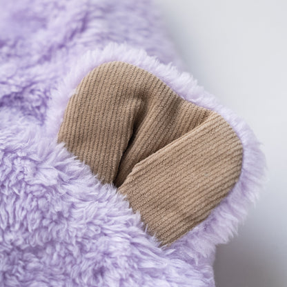 耳付きファー帽子　PURPLE