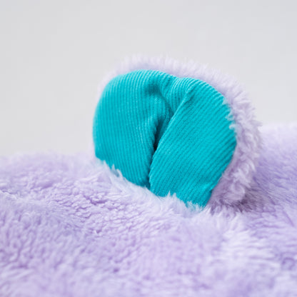 耳付きファー帽子　PURPLE