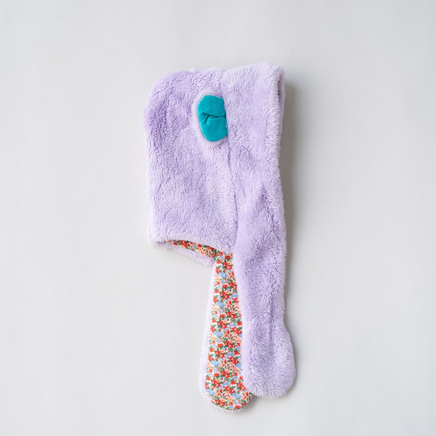 耳付きファー帽子　PURPLE