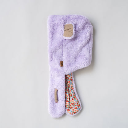 耳付きファー帽子　PURPLE