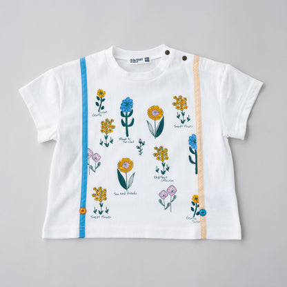 サスペンダー風プリントTシャツ　OFF-WHITE