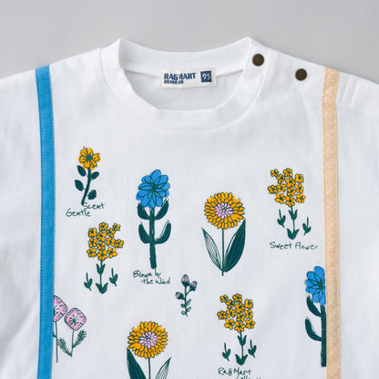 サスペンダー風プリントTシャツ　OFF-WHITE