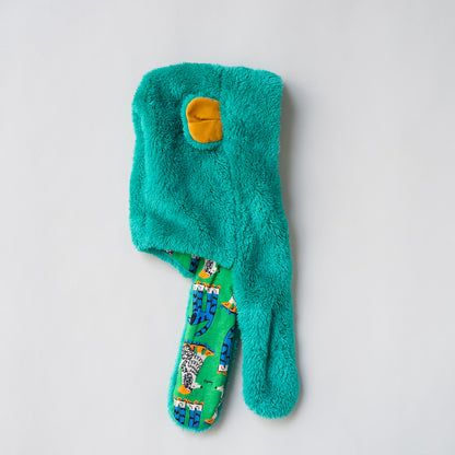 耳付きファー帽子　GREEN