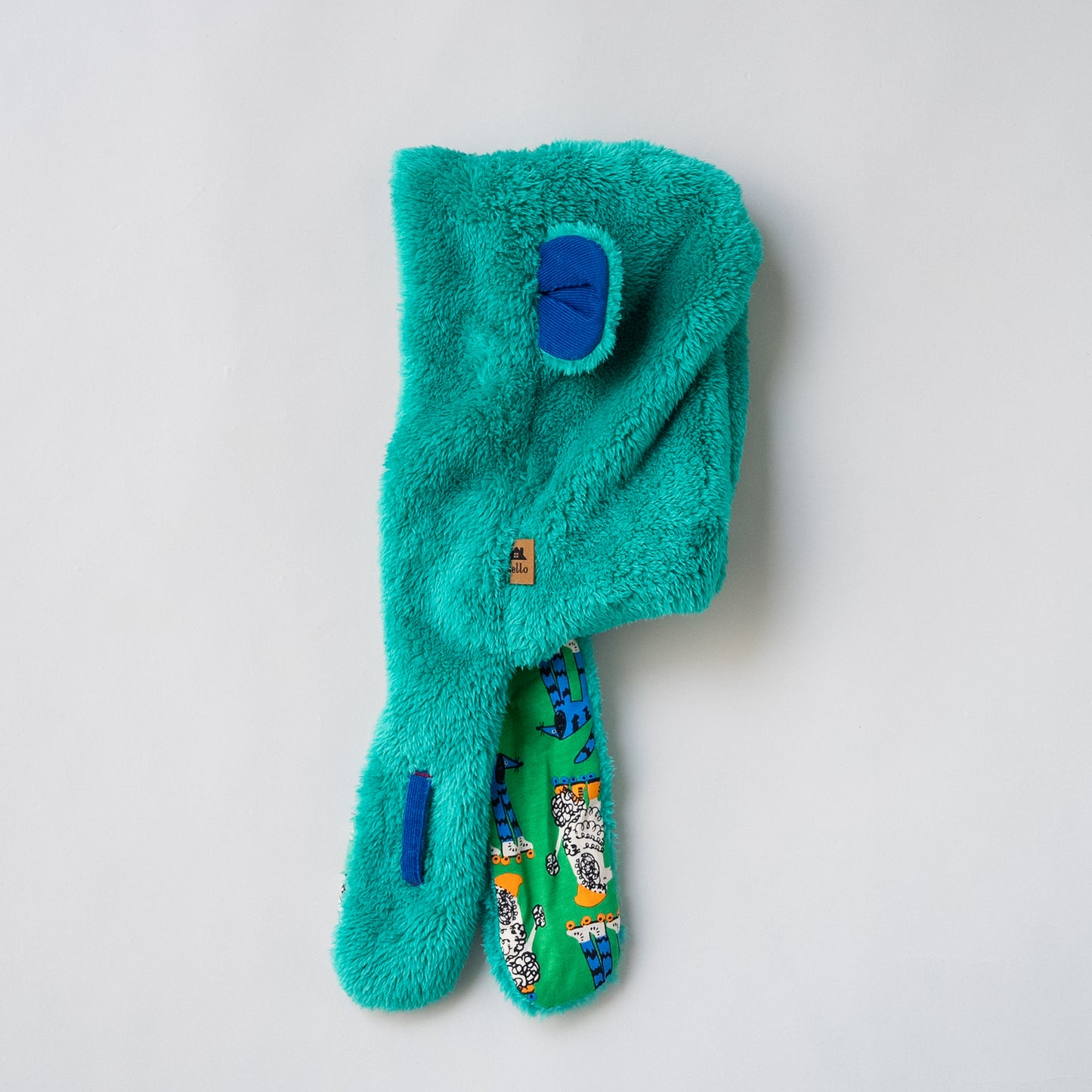 耳付きファー帽子　GREEN