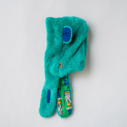 耳付きファー帽子　GREEN