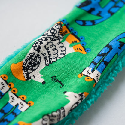 耳付きファー帽子　GREEN