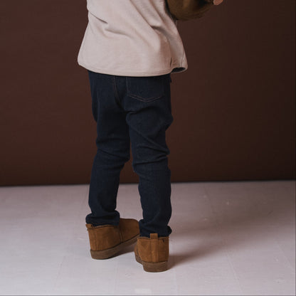 ニットデニムパンツ　NAVY