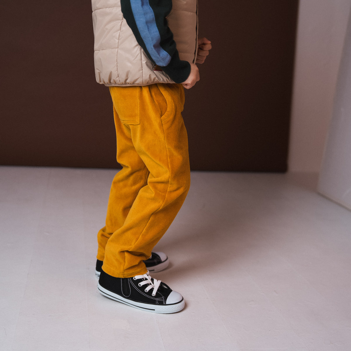 ニットコールパンツ　YELLOW