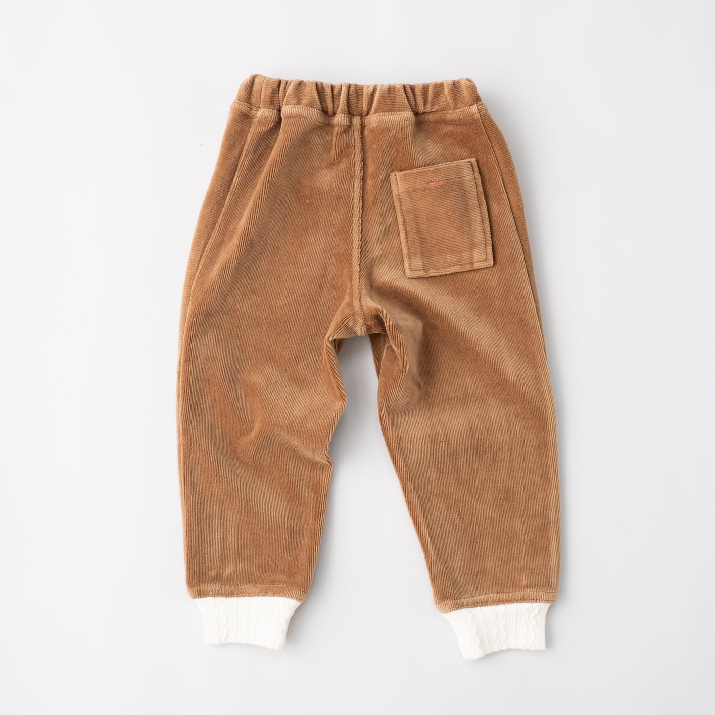 ニットコールリブパンツ　BROWN