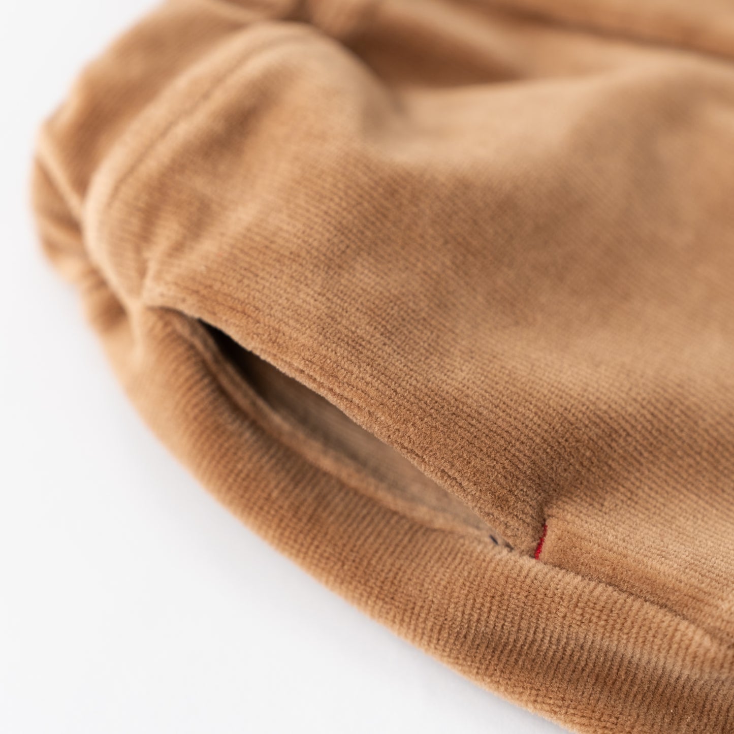 ニットコールリブパンツ　BROWN