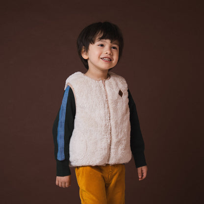 リバーシブルナイロンベスト　BEIGE
