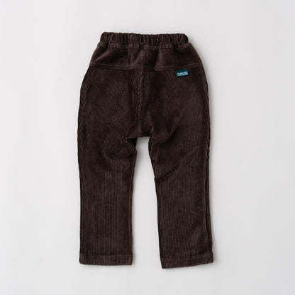 ニットコールカラーパンツ　BROWN
