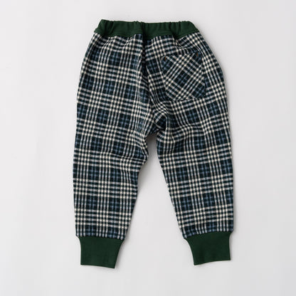 ジャガードニットリブパンツ　GREEN