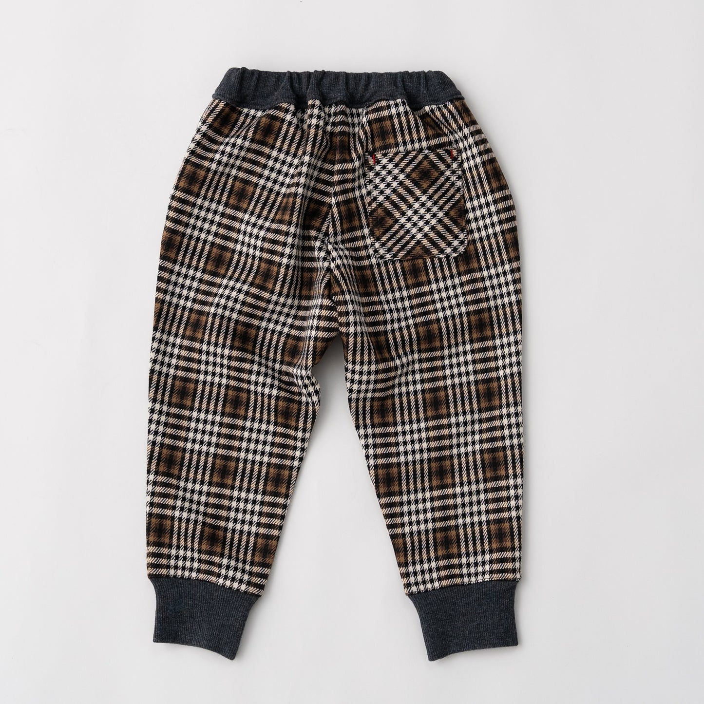 ジャガードニットリブパンツ　BROWN