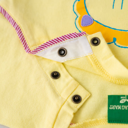 ベビーライオンプリントTシャツ　YELLOW