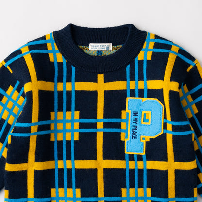 ニットセーター　NAVY