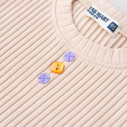 テレコTシャツ　IVORY