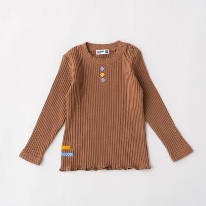 テレコTシャツ　BROWN