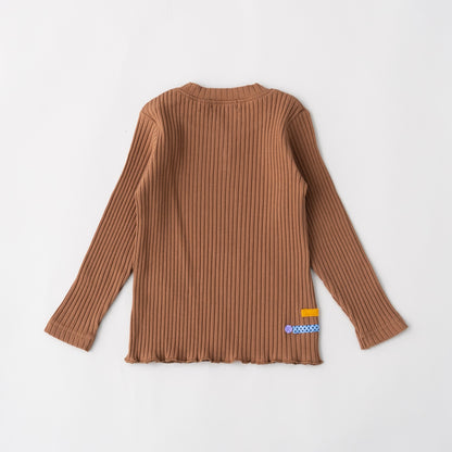 テレコTシャツ　BROWN