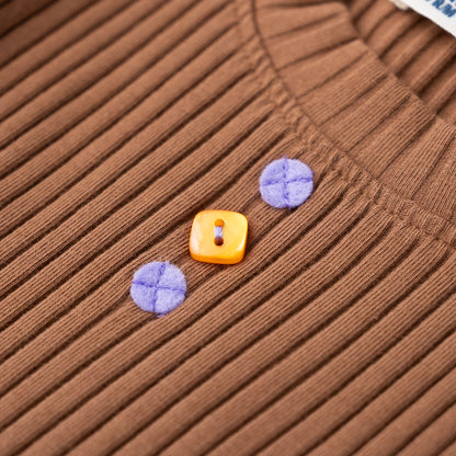 テレコTシャツ　BROWN