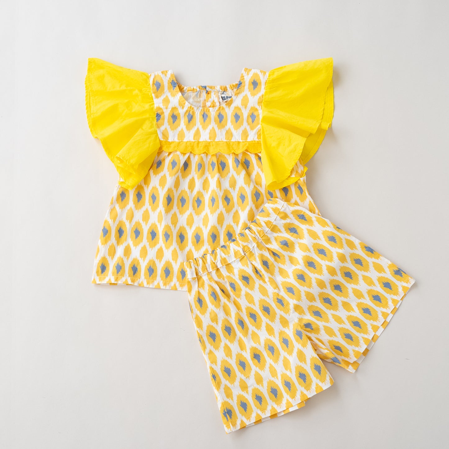 フレアスリーブセットアップ　YELLOW