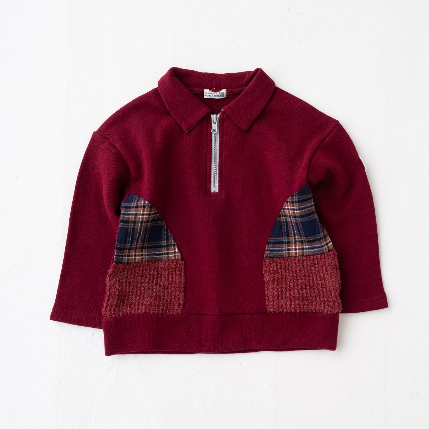 ジップアッププルオーバー RED
